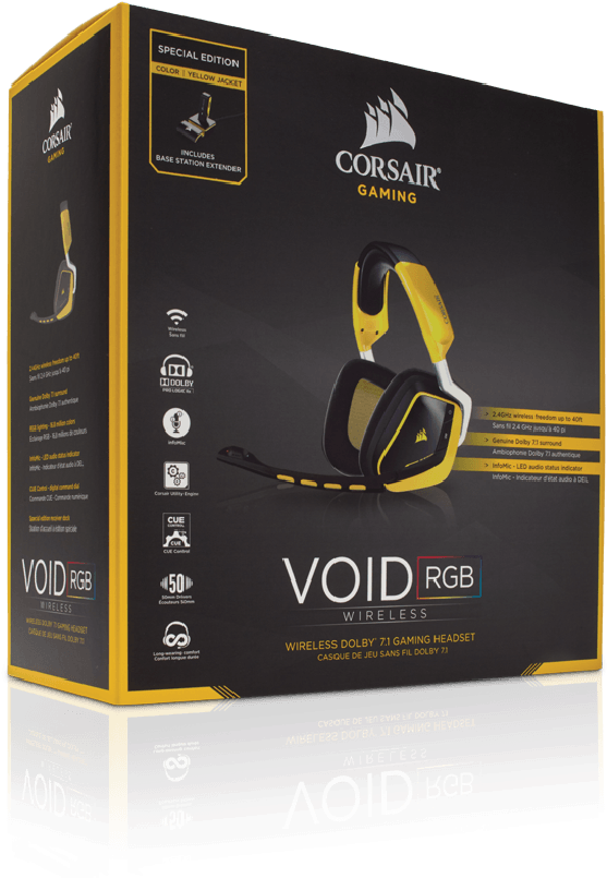 Void Wireless Dolby - Corsair Void Rgb 7.1 (600x818), Png Download