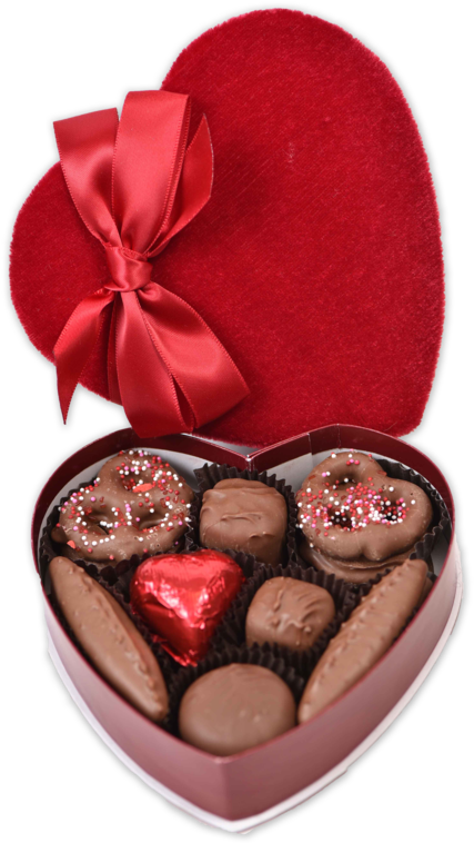 13 Piece All Milk Chocolate Valentine's Day Assortment - Honmei Choco (580x869), Png Download