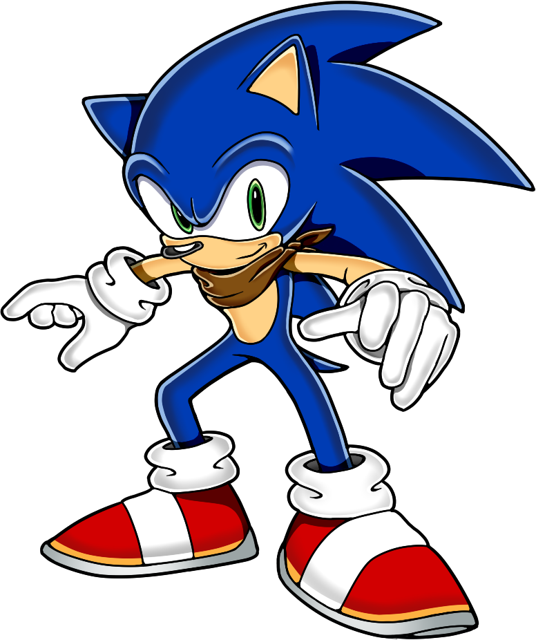 This Is Sonic From A Little Project Of - Cartoon (776x926), Png Download