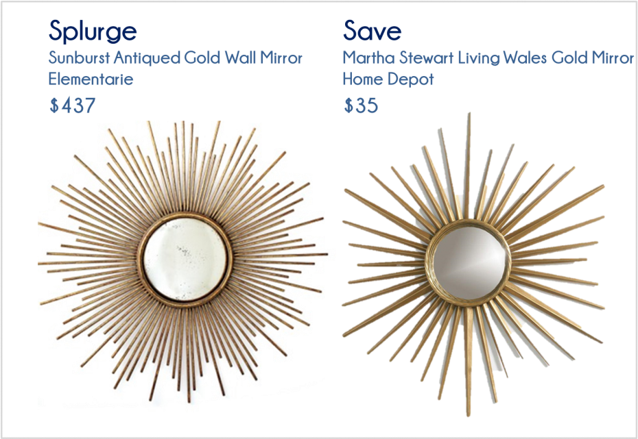 Martha Stewart Sunburst Mirror - Sunburst Statement Mirror (940x640), Png Download