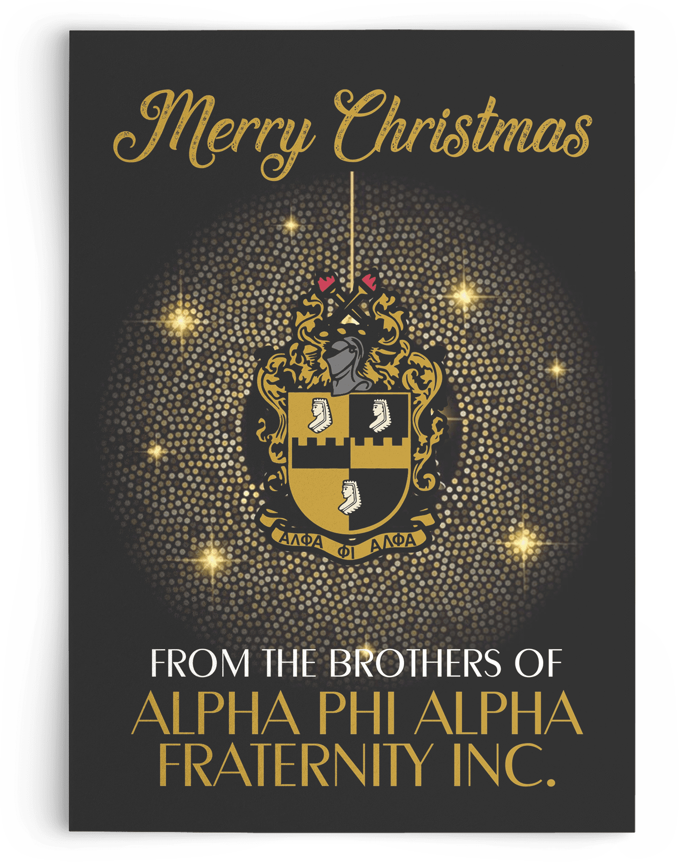Alpha Phi Alpha Christmas Card - Alpha Phi Alpha Merry Christmas (2000x2000), Png Download