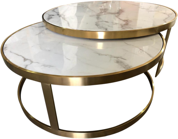Saturn Nested Coffee Table - Coffee Table (600x600), Png Download