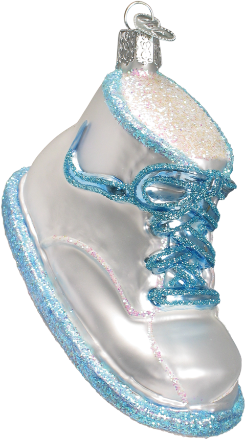 Blue Baby Shoe Christmas Ornament Old World Christmas - Walking Shoe (950x950), Png Download