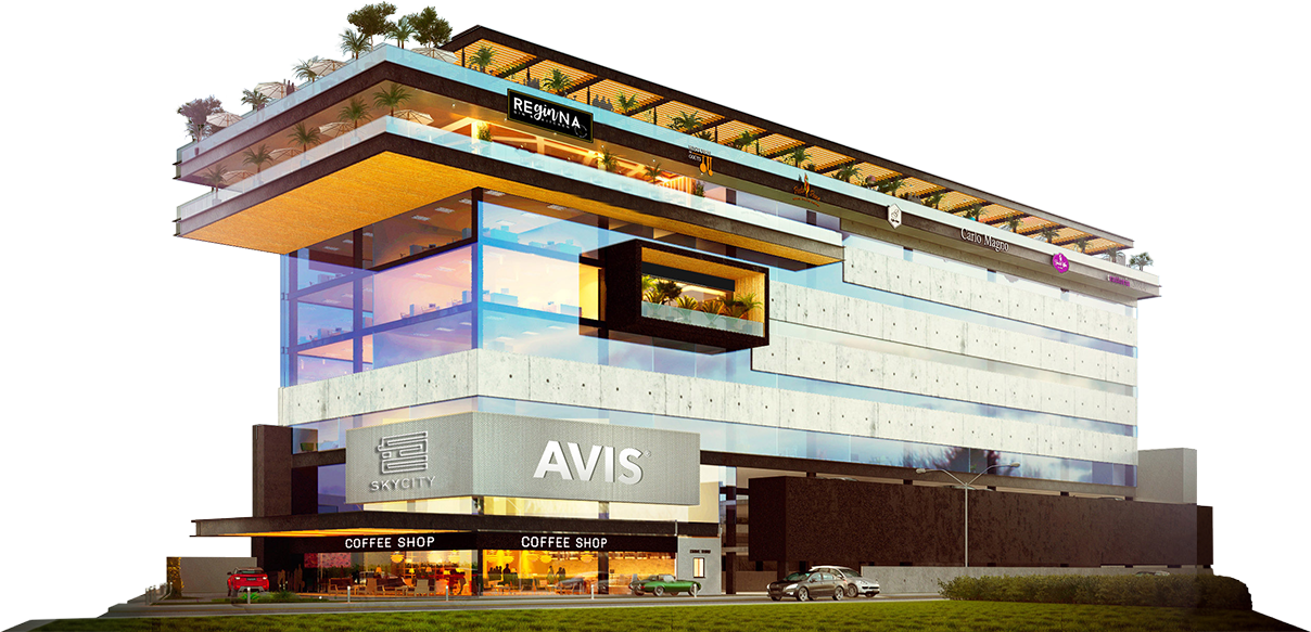 Skycity, Oficinas, Corporativos, Departamentos, Todo - Sky City Merida (1208x583), Png Download