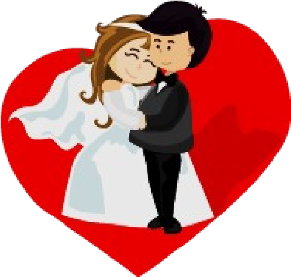 Dibujos De Novios (600x776), Png Download