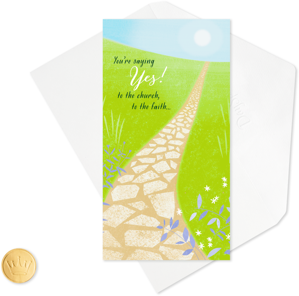 Stone Path Confirmation Money Holder Card - Brochure (1470x1470), Png Download