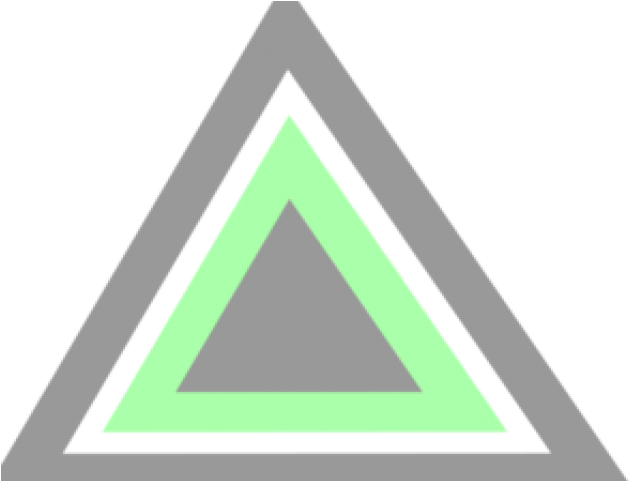 Triangle Clipart Green Triangle - Triangle (640x480), Png Download