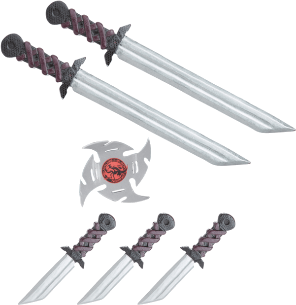Stealth Ninja Weapons Belt - Armes Ninja (600x951), Png Download