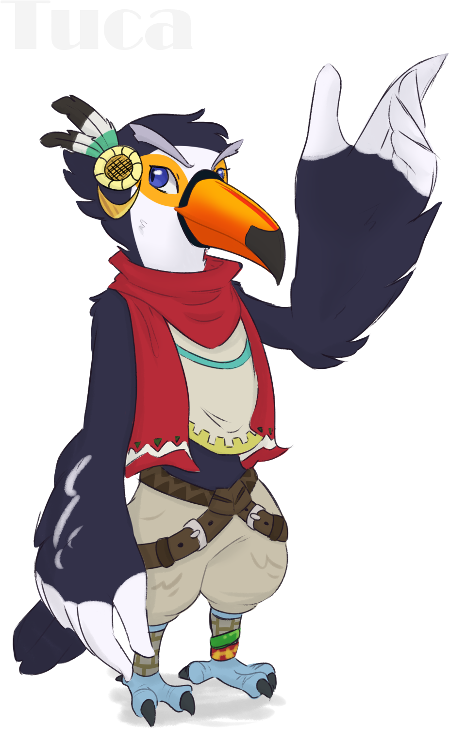 A Rito Based On A Tucan Called Tuca - Cartoon (1221x1708), Png Download