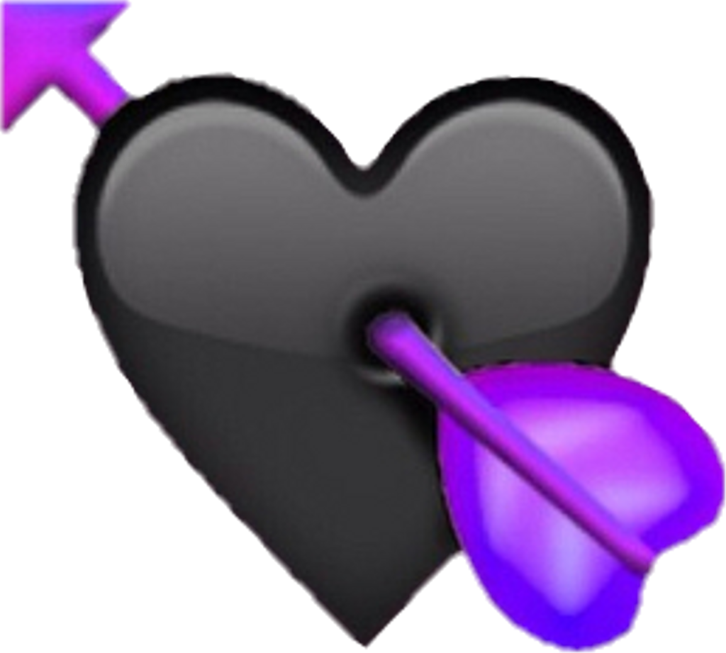 Purple Heart Iphone Emoji (1024x921), Png Download