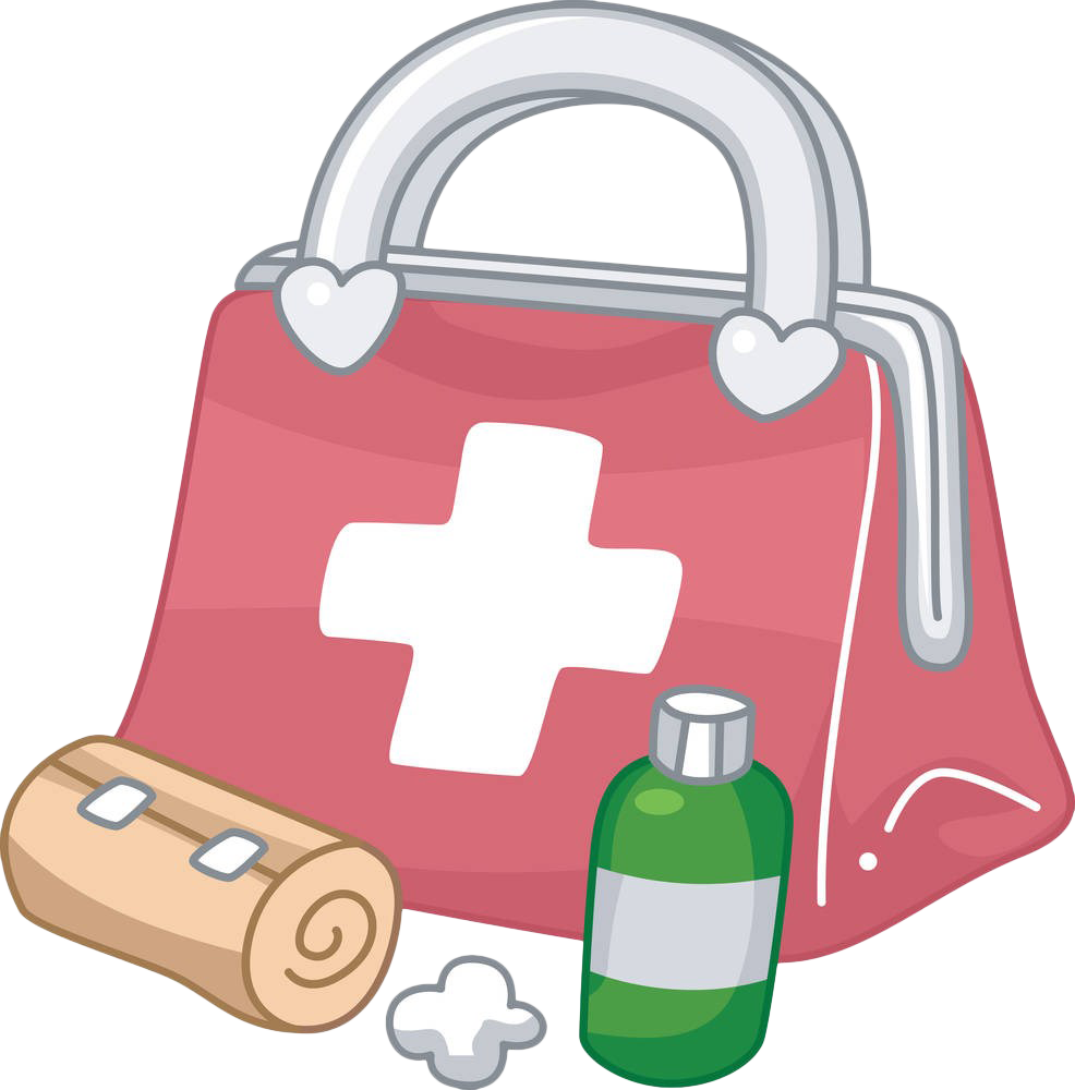 Transparent Stock First Aid Clip Art Hand Painted Handpainted - Dibujo De Primeros Auxilios (986x1000), Png Download