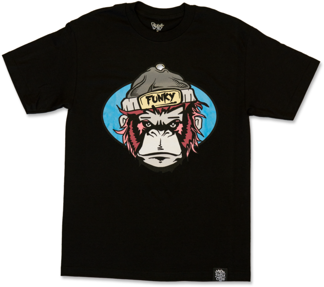 Funky Monkey T-shirt - Shirt (700x700), Png Download
