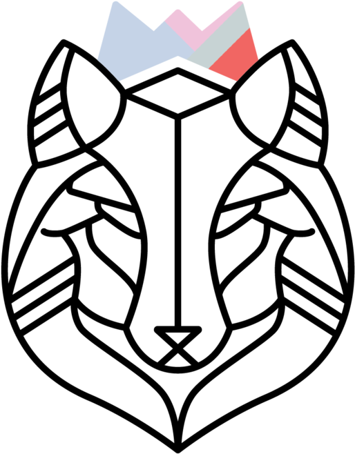 Wolf Crown Master Pattern Crown - Gender Reveal (1000x999), Png Download