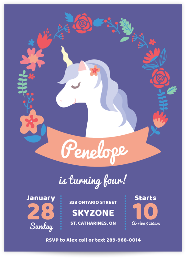 Birthday68 - Unicorn Calendar January 2019 (1000x1000), Png Download