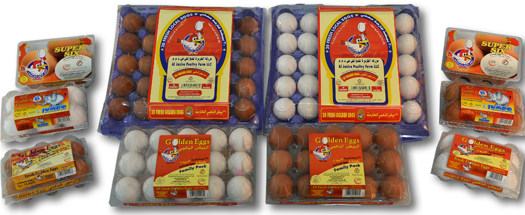 Regular Farm Fresh Golden Eggs - Al Jazira Golden Eggs (1077x450), Png Download
