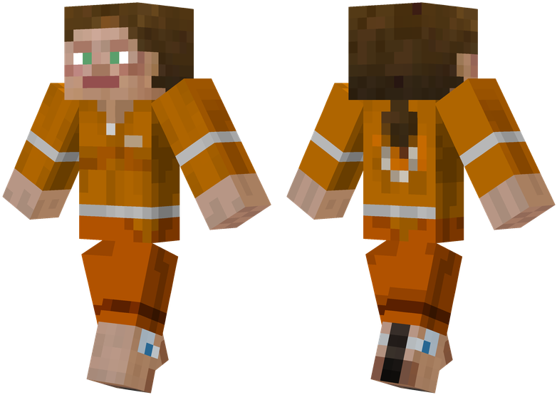 Chell - Jacket Guy Minecraft Skin (804x576), Png Download