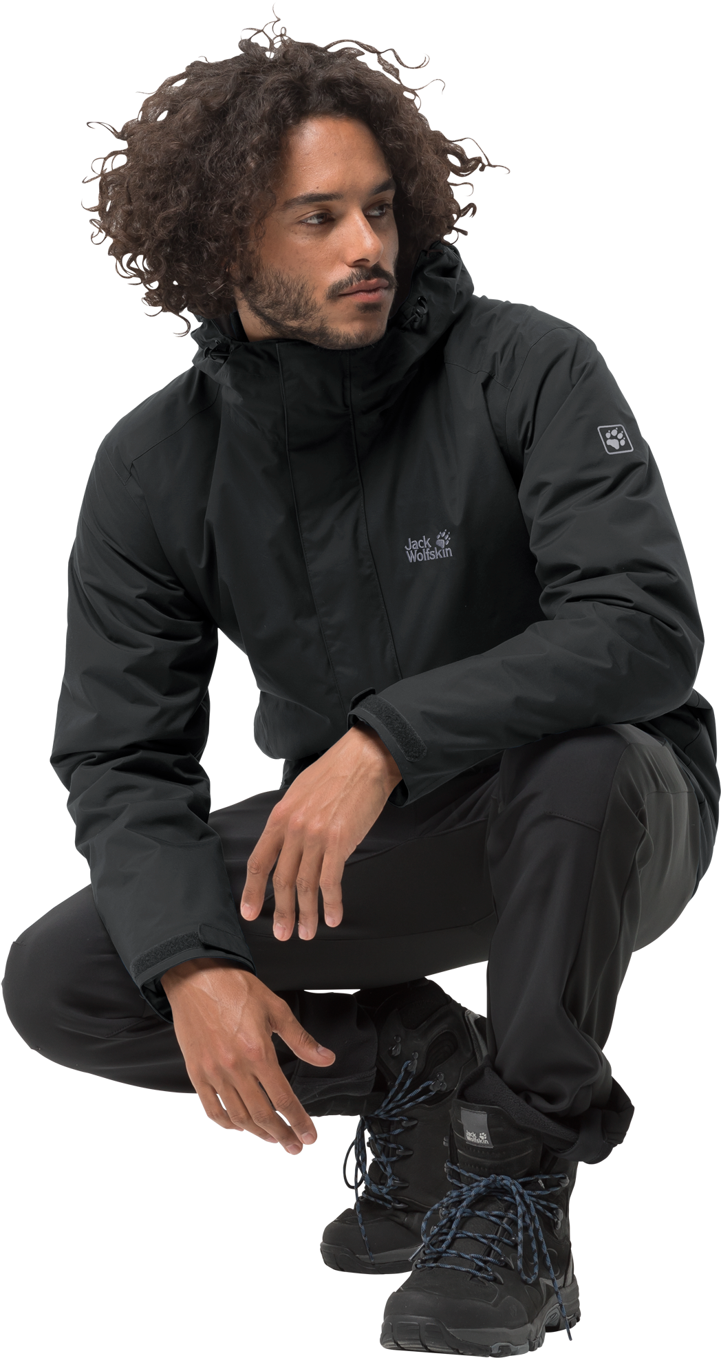 1105743 6000 1 Iceland 3in1 Men Black - Jack Wolfskin Iceland 3in1 Black Mens (2048x2048), Png Download