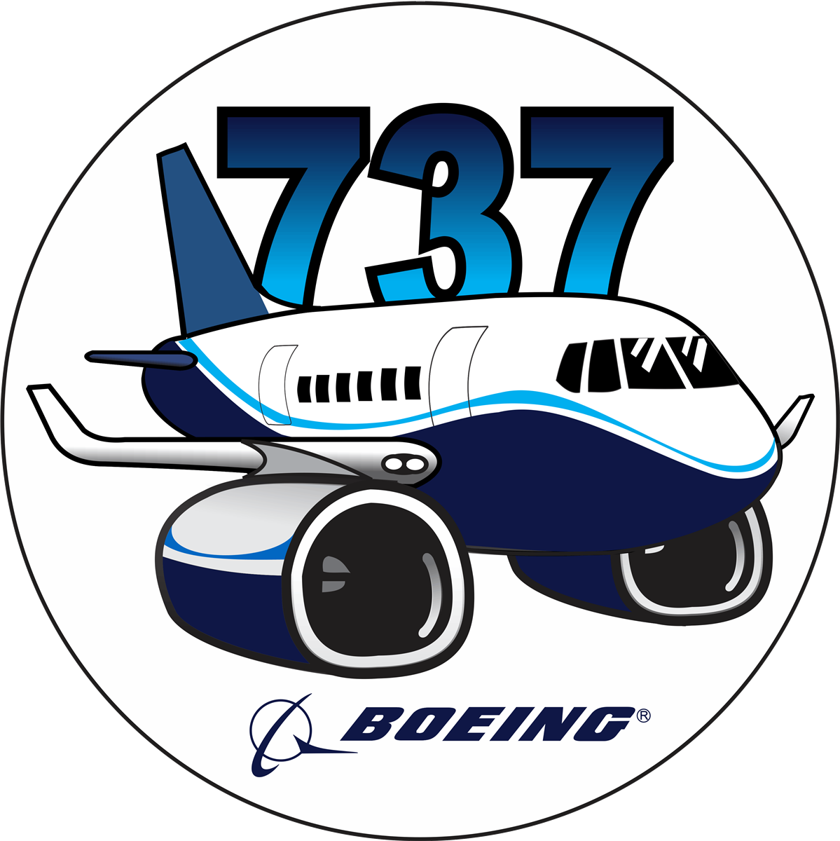 Boeing 737 Clipart (1199x1200), Png Download