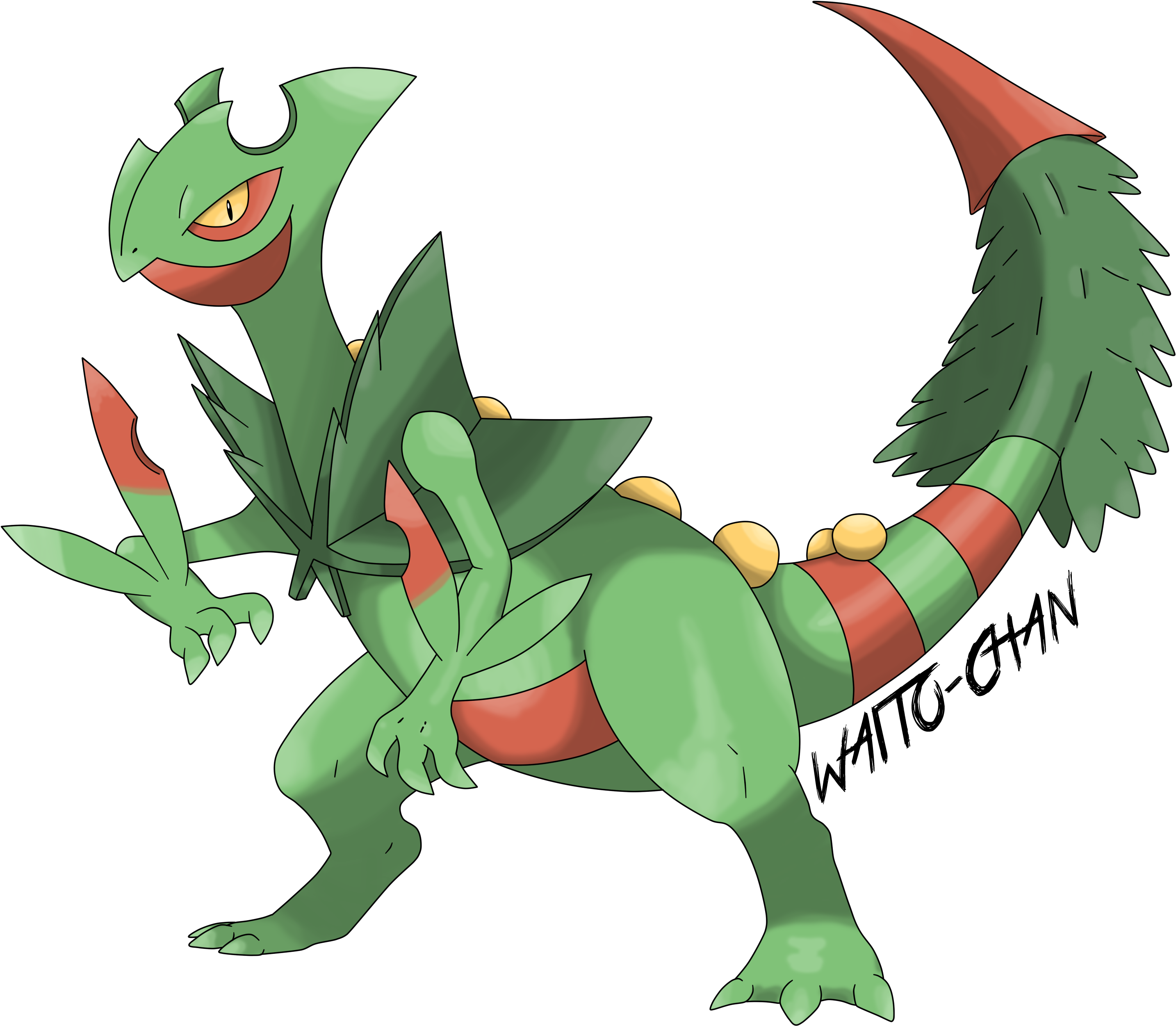 Png - Imagenes De Mega Sceptile (2923x2664), Png Download