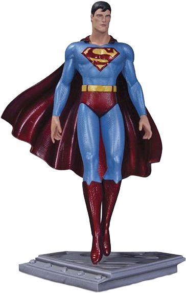 Superman - Superman Man Of Steel Statue By Moebius (578x723), Png Download