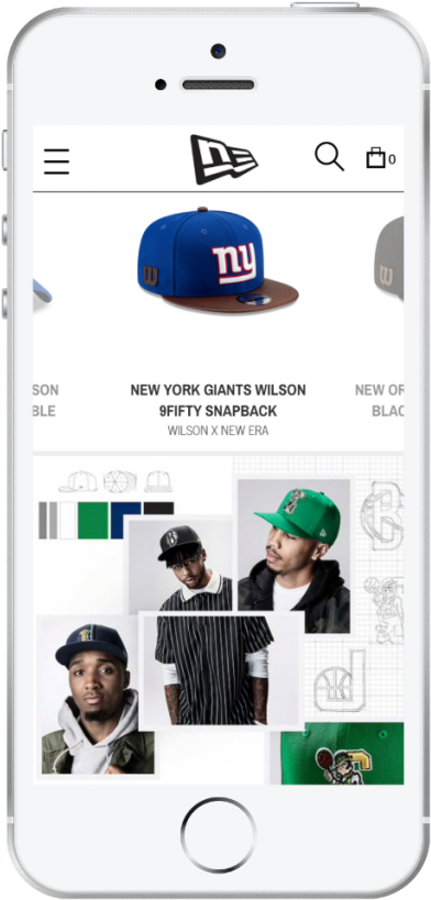 New Era Launches Mobile Version Of Ecommerce Site - New Era (640x1024), Png Download