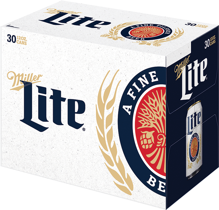 Miller Lite 30 Pk - Miller Lite 18 Pack Cans (750x1050), Png Download
