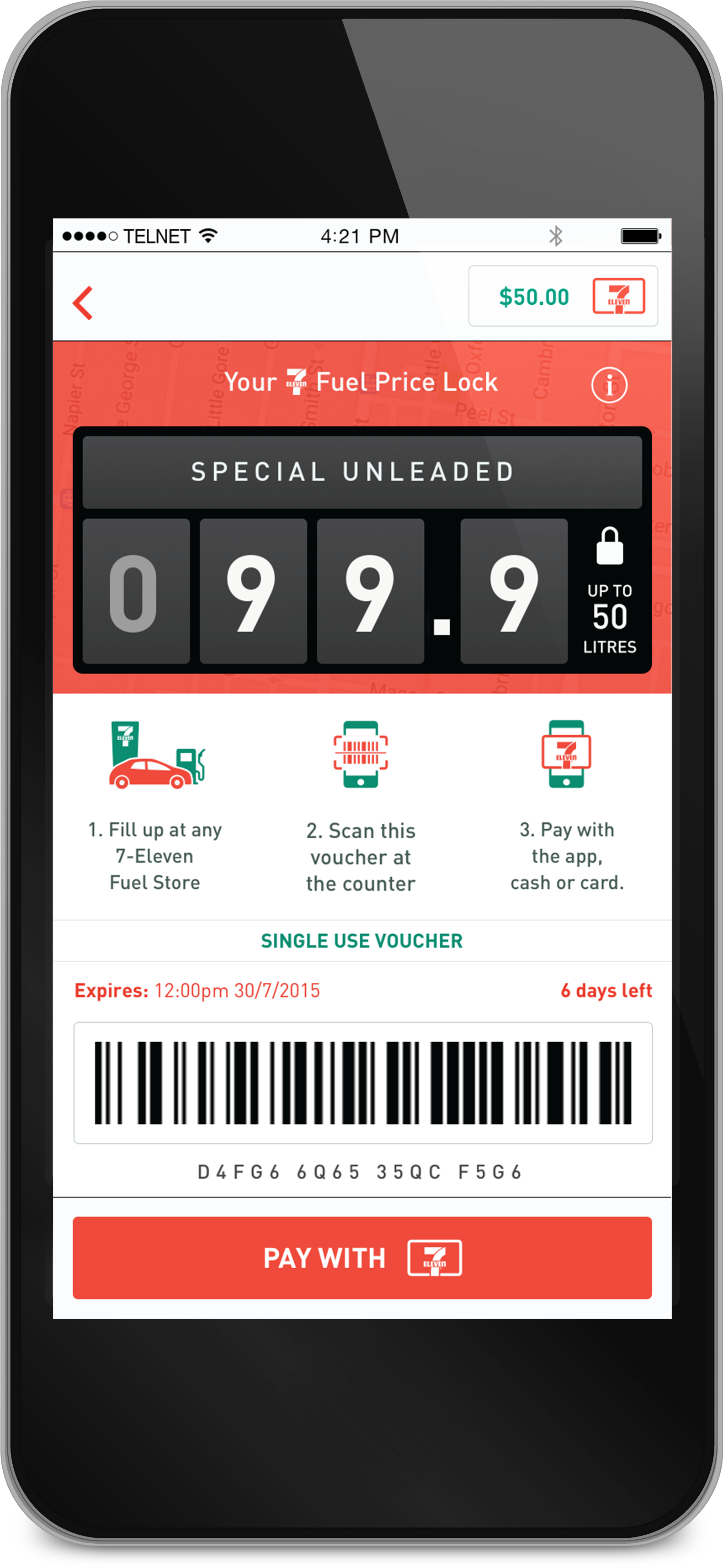 7-eleven Fuel App - Smartphone (2126x3898), Png Download