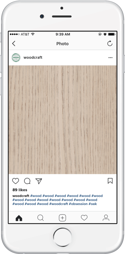 Woodcraft Social Instagramfeed Postoak - Iphone (1000x1025), Png Download