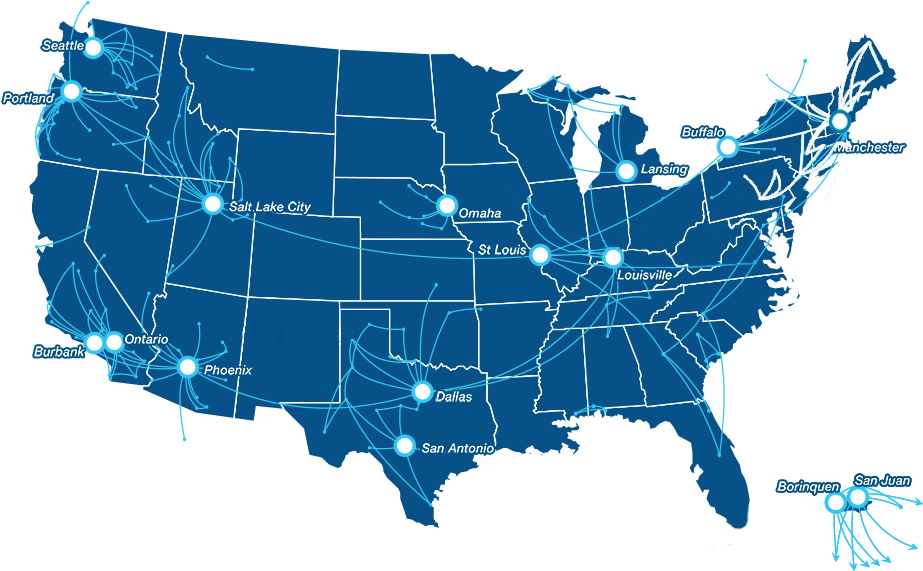 We Deliver, Plain And Simple - Red Blue States Trump Clinton (960x604), Png Download