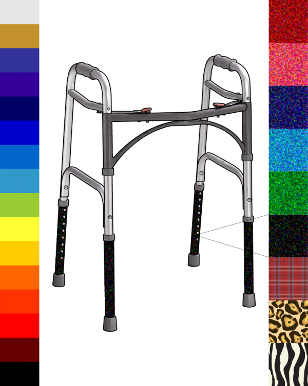 Pimp Mobility Custom Walking Frame - Able Walker (600x750), Png Download