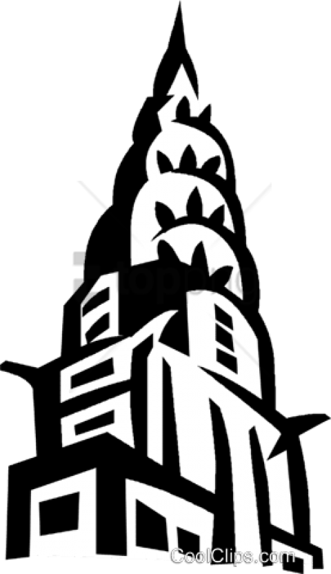 Download Chrysler Building New York Vector Png Images - Chrysler Building Drawing Vector (480x832), Png Download