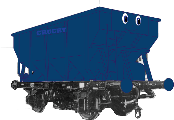 Chucky - Railroad Car (599x426), Png Download