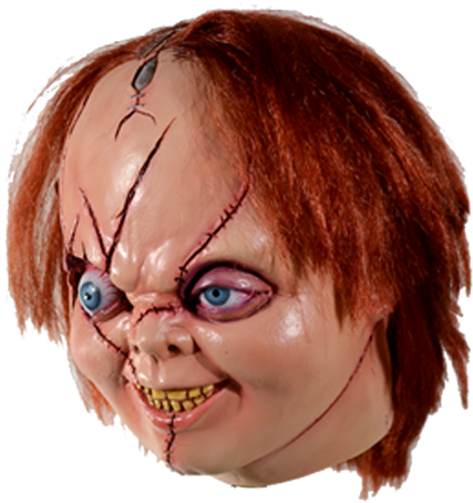 Chucky Latex Maske Mit Kunsthaar Version 2 Chucky - Adult's Bride Of Chucky Mask (436x639), Png Download