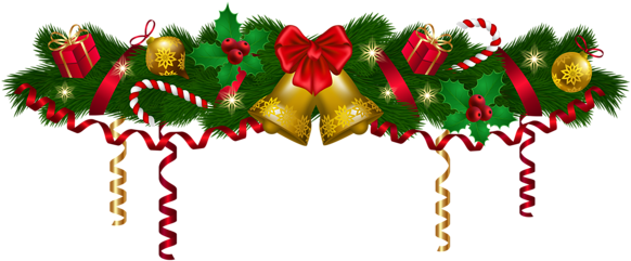 Png Royalty Free Stock Christmas Deco Png Clip Art - Garland Clip Art (600x253), Png Download