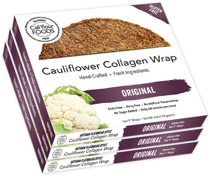 Original Collagen Wrap From Cali'flour Foods Use Promotional (1000x834), Png Download