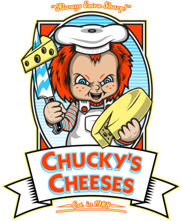 Chucky's Cheeses - T-shirt (571x495), Png Download