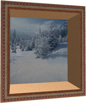 Portrait Of A Hero On A Snow Day - Picture Frame (420x420), Png Download