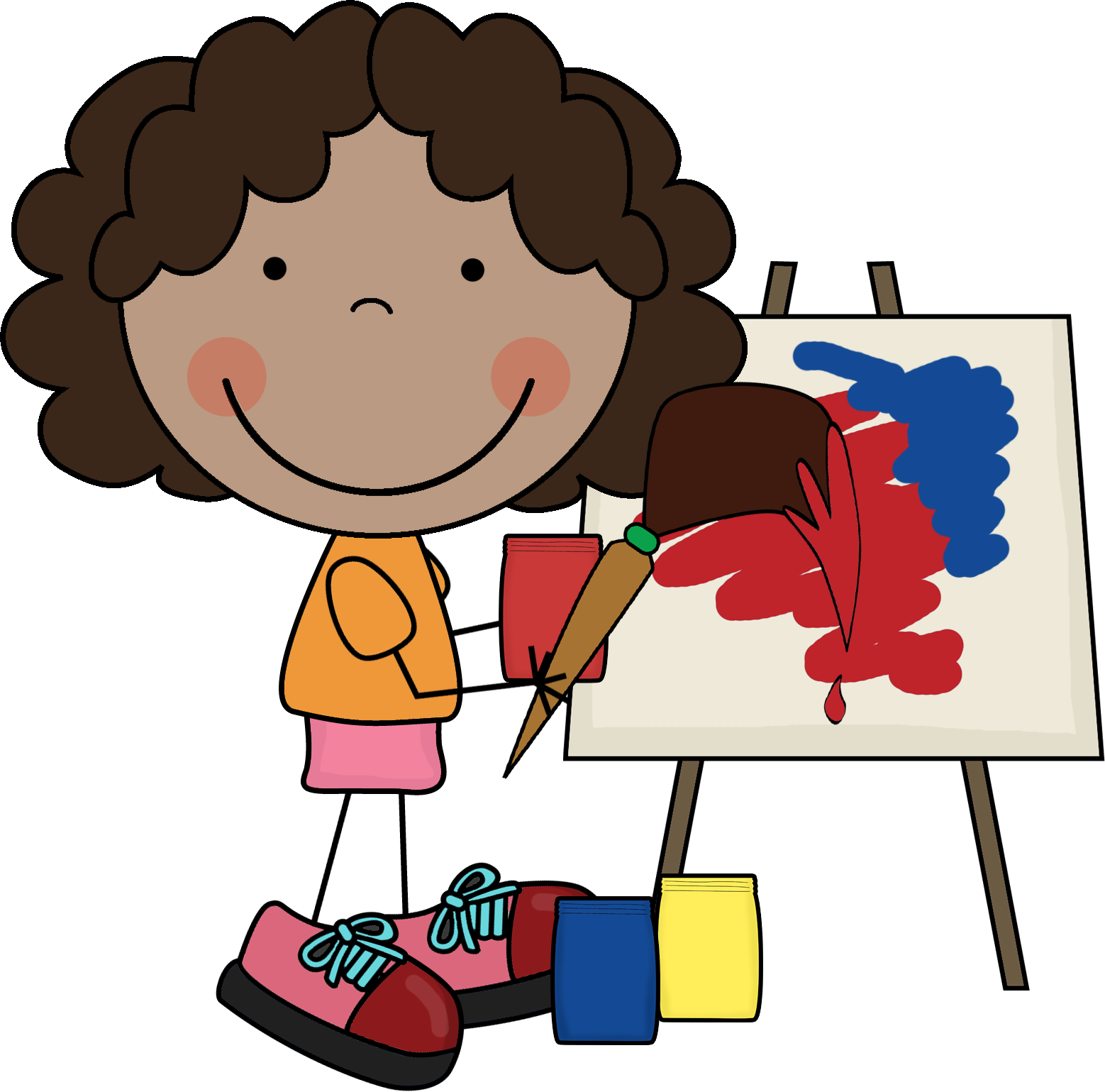 Creating - Scrappin Doodles Art Clipart (1558x1539), Png Download