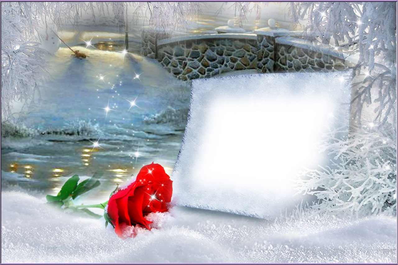 Photo Frames Winter Magic - Rose (1280x853), Png Download