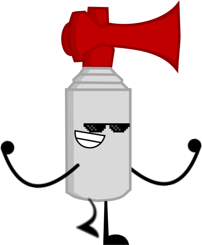 Air Horn Png Transparent Jpg Black And White - Air Horn Transparent (738x848), Png Download