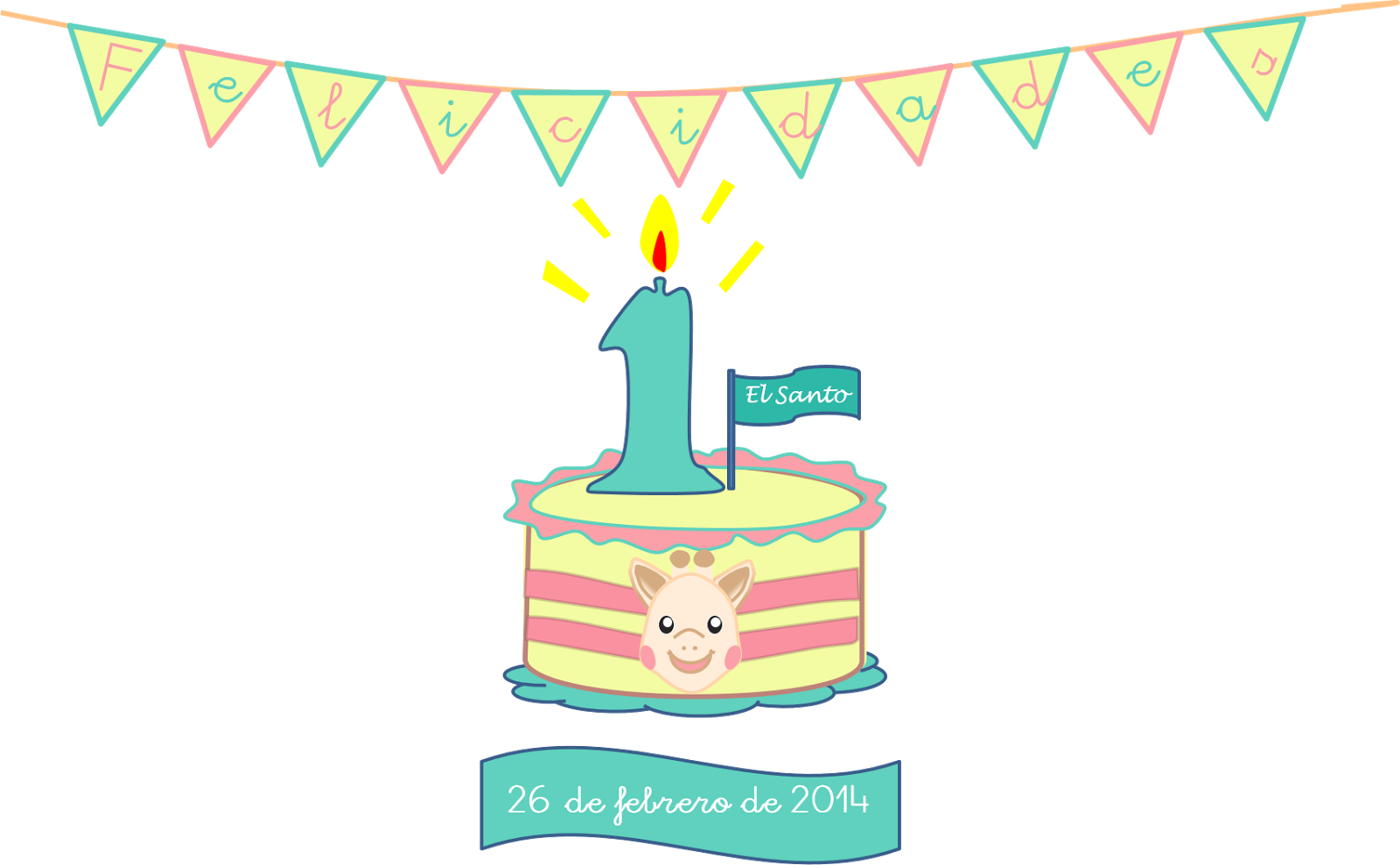 El Primer Cumpleaños - Cumpleaños 1 Año Png (1600x989), Png Download