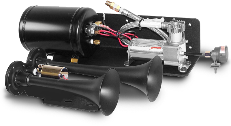 Kleinn Automotive 120 Psi Dual Air Horn For 07-18 Jeep - Kleinn Automotive Jeepkit-1 Trail Blaster Dual Air (800x600), Png Download