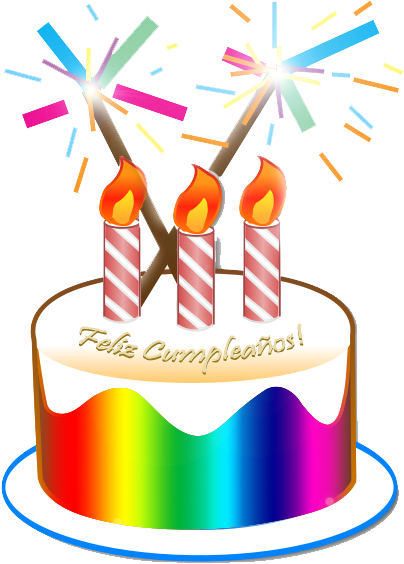 Lgbt Torta Cumple - Feliz Cumpleaños Ana Gabriela (431x586), Png Download