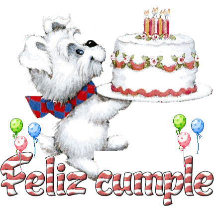 Feliz Cumplea Os - Feliz Cumpleaños Perritos Gif (430x414), Png Download