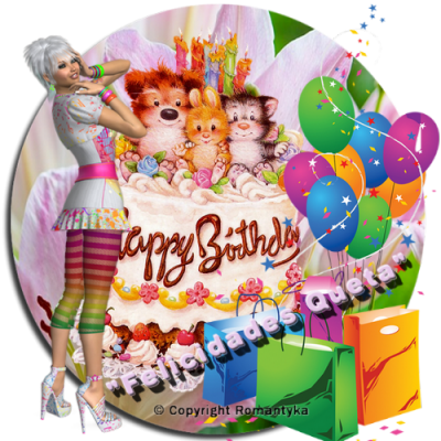 Feliz Cumpleaos Comadre Youtube - Birthday Balloons Mint Tins - Multicolor - One Count (400x400), Png Download