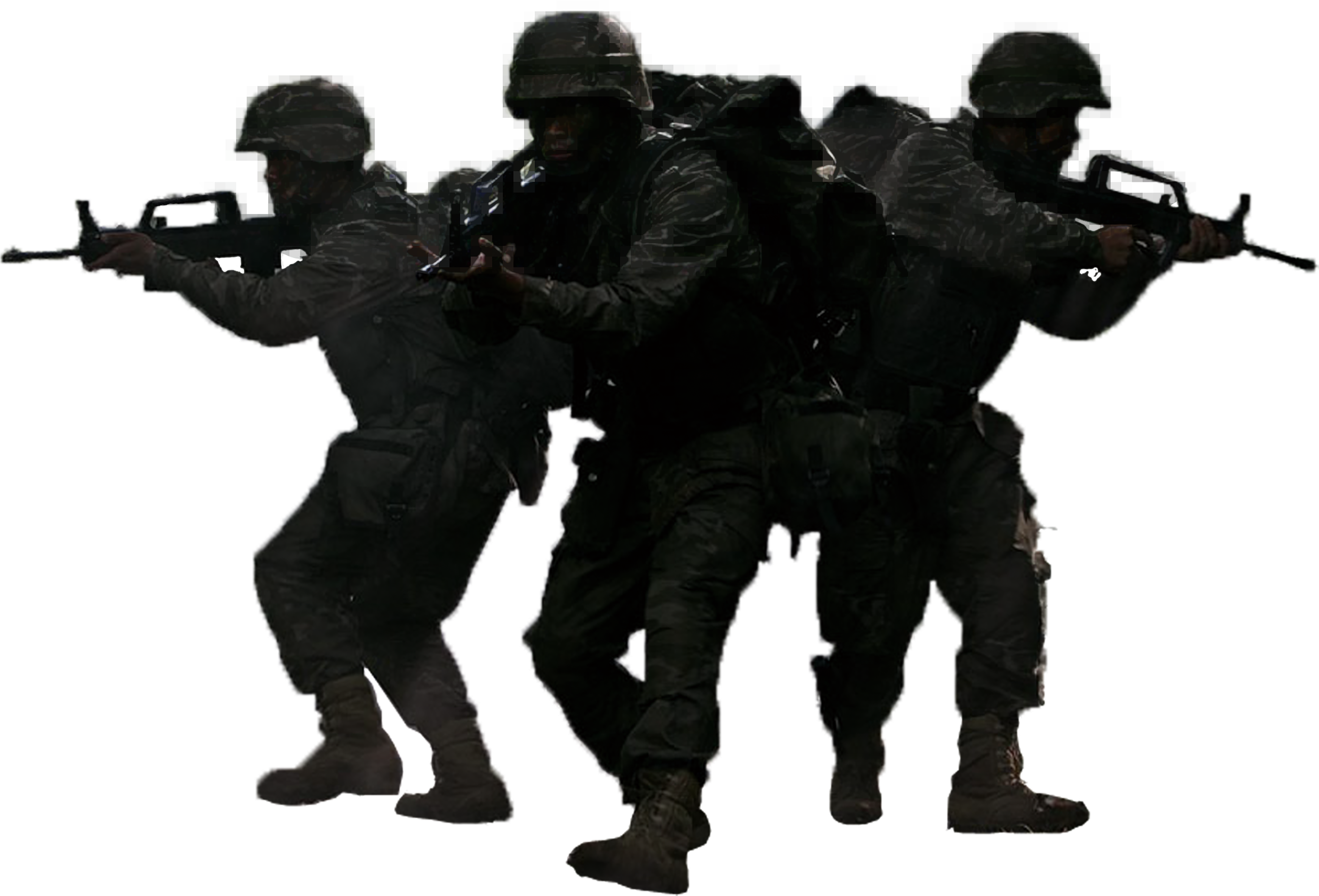 Soldier Silhouette Png Download - Silueta De Soldado (3543x2516), Png Download