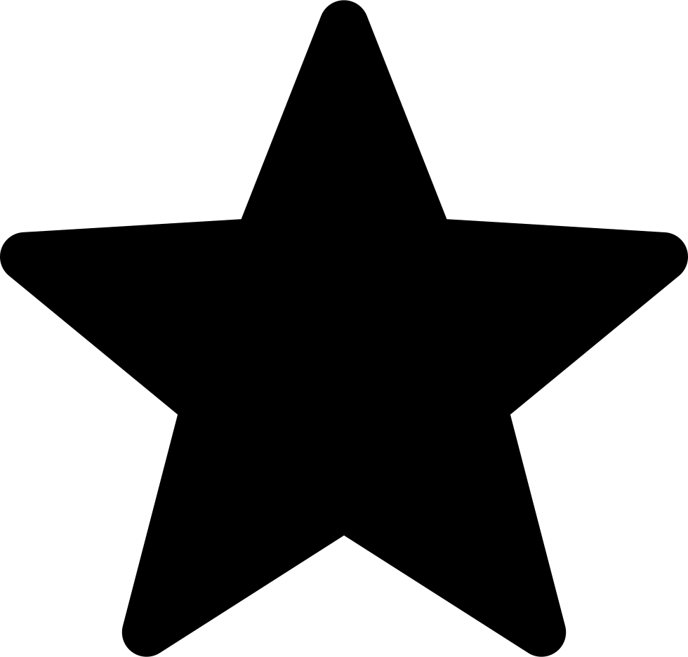 Solid Five Stars - Favorite Icon (980x936), Png Download