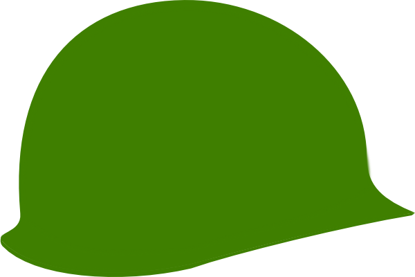 Army Helmet Silhouette At Getdrawings - Military Helmet Clip Art (600x400), Png Download