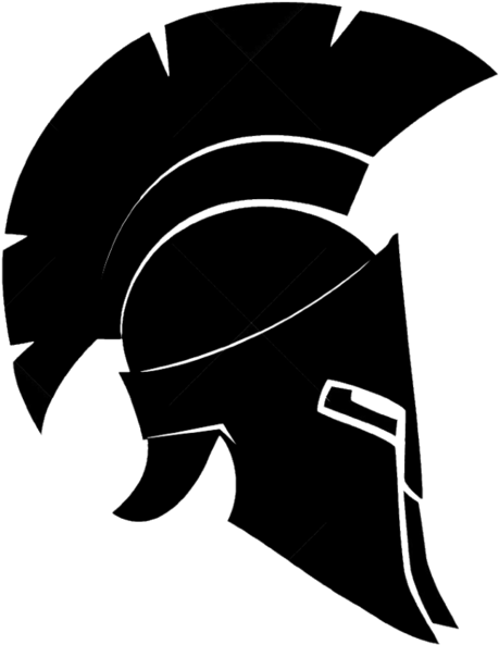 Ares Vector Spartan Helmet Side Banner Library - Spartan Helmet Silhouette (640x640), Png Download