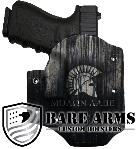 Molon Labe Spartan Helmet - We The People Glock 19 Holster (500x500), Png Download